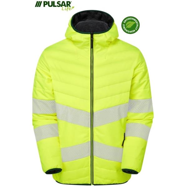 Pulsar Life LFE962 Womens High Vis Yellow Reversible Puffa Jacket