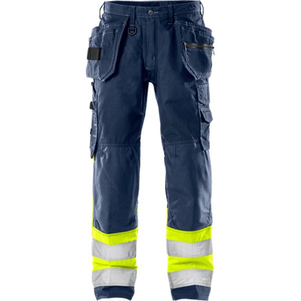 Fristads High Vis Yellow craftsman trousers 1 2093