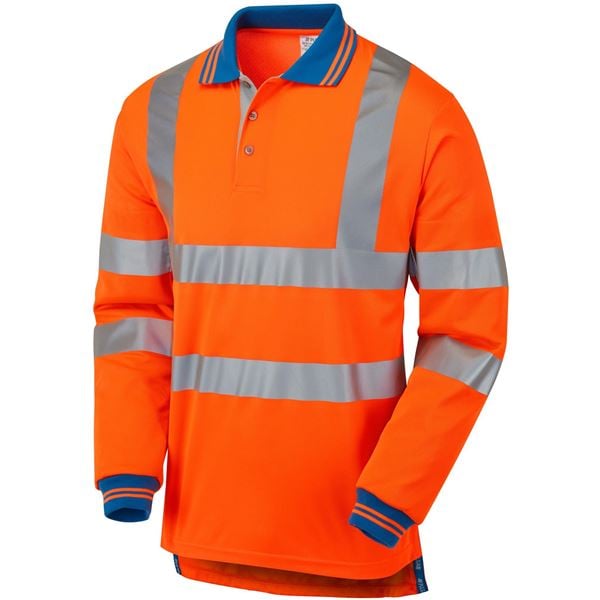 Pulsar PR470-CRS High Vis Orange Polo with Cut Resistant Sleeves