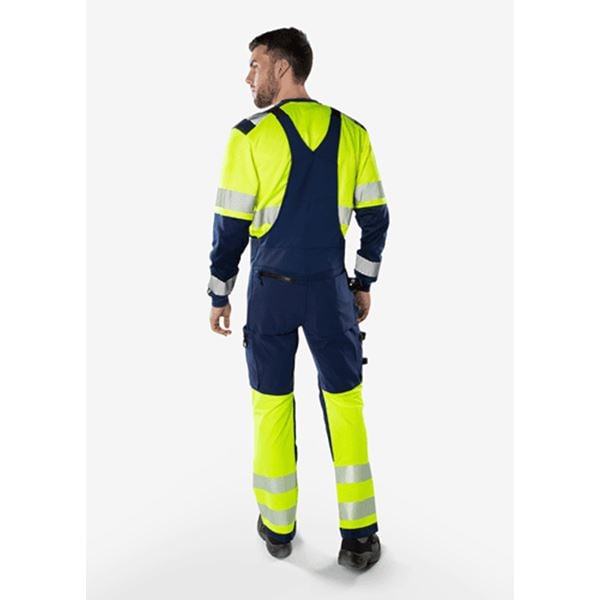 Fristads 1032 High-vis Stretch Bib and Brace Overalls