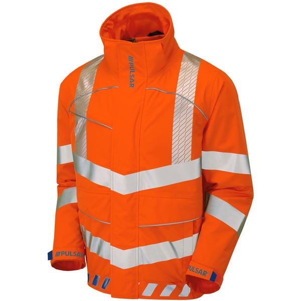 Pulsar EVO253 High Vis Orange Bomber Jacket With Hood