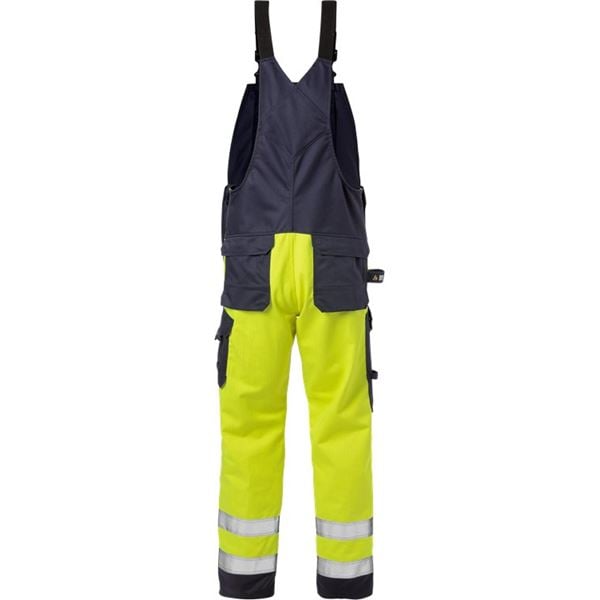 Fristads 1585 High Vis Yellow FR Bib & Brace Overalls
