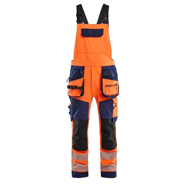 Blaklader 2626 Hi-Vis Stretch Bib and Brace Overalls