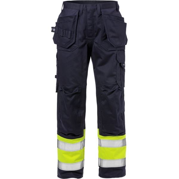 Fristads 2586 High Vis Yellow FR Work Trousers