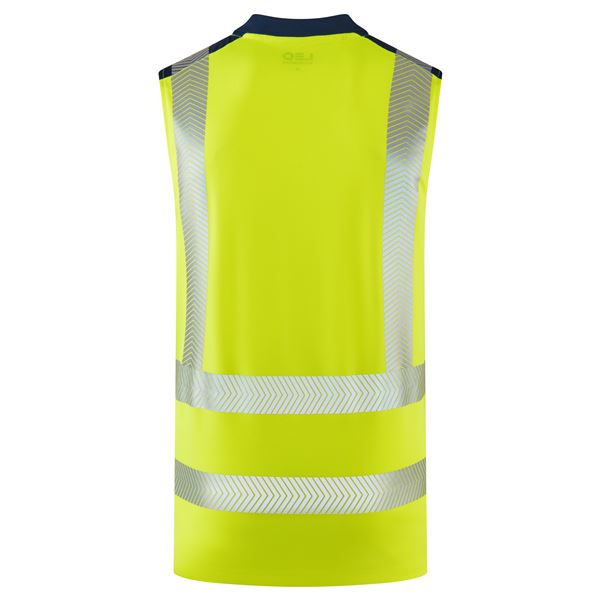 Leo V03 Bradwell High Vis Sleevless T-shirt