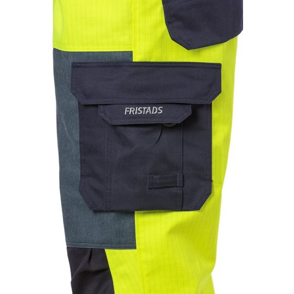 Fristads 1585 High Vis Yellow FR Bib & Brace Overalls
