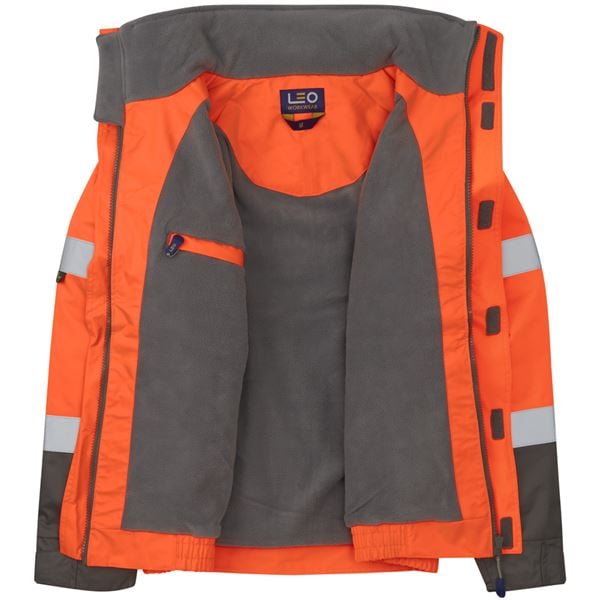 Leo J02 Bickington High Vis Bomber Jacket