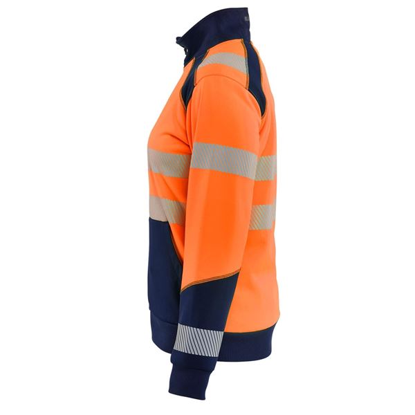 Blaklader 3508 Womens Hi-Vis Zipped Sweatshirt