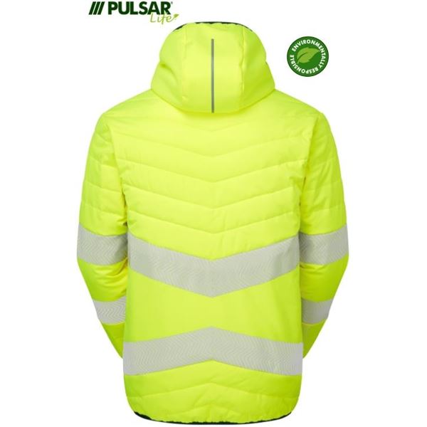 Pulsar Life LFE962 Womens High Vis Yellow Reversible Puffa Jacket