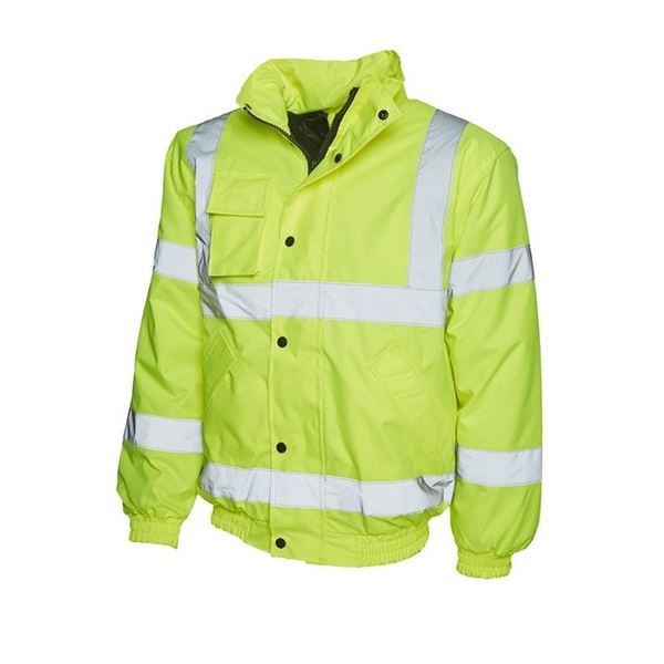 UC804 High Vis Yellow Bomber Jacket