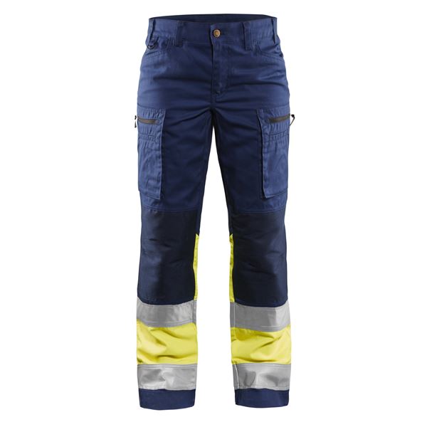 Blaklader 7161 Womens High Vis Yellow Stretch Trouser
