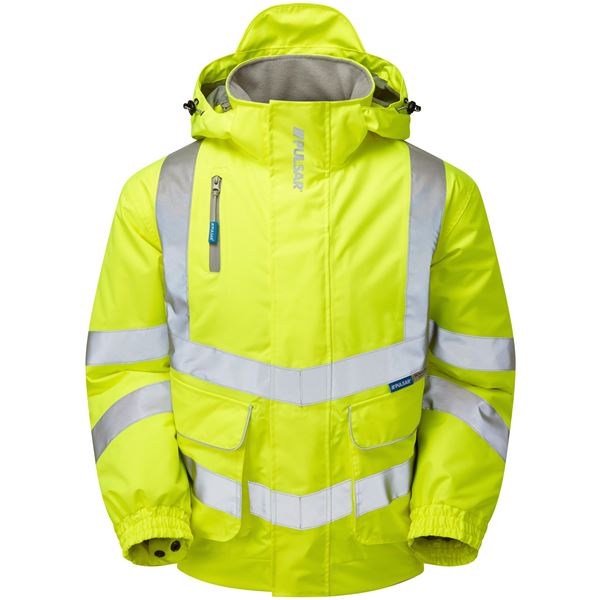 Pulsar P191 High Vis Lined Bomber Jacket