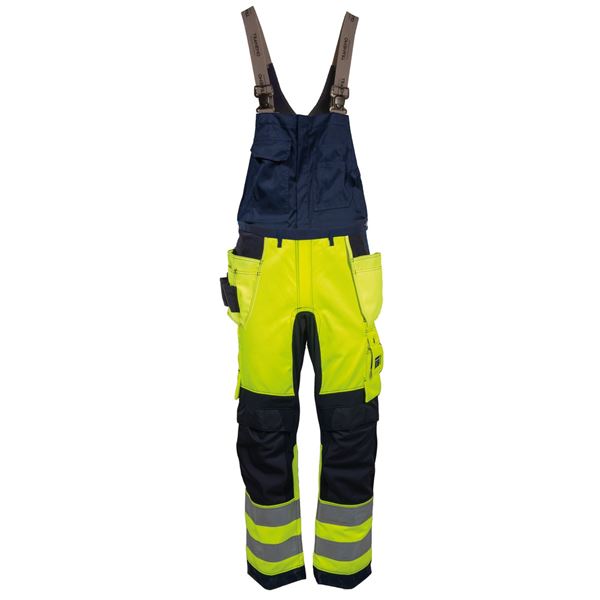 Tranemo 434144 Hgh Vis Stretch Bib and Brace Overalls