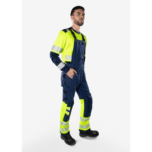 Fristads 1032 High-vis Stretch Bib and Brace Overalls