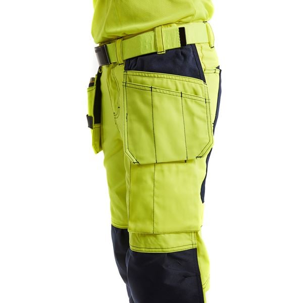 Blaklader 7163 Womens High Vis Yellow Stretch Trousers