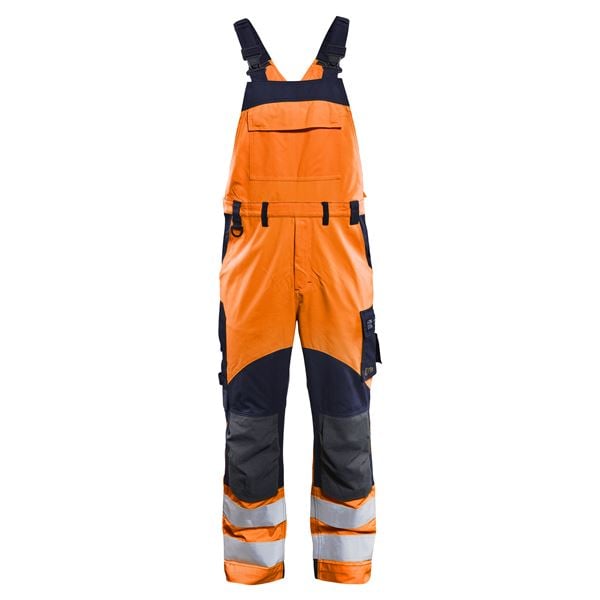 Blaklader 2889 Orange High Vis Multinorm Bib & Brace Overalls