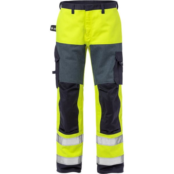 Fristads 2585 High Vis Yellow FR Work Trousers