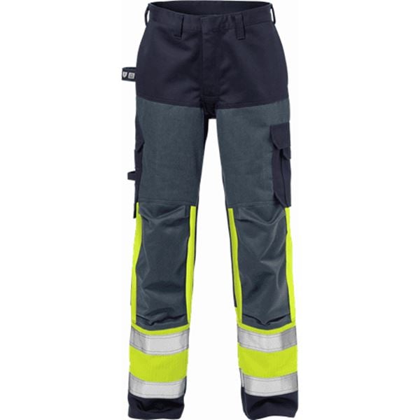 Fristads 2591 Womens High Vis Yellow FR Work Trousers