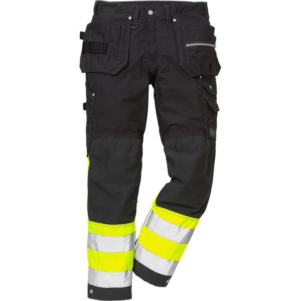 Fristads High Vis Yellow craftsman trousers 1 2093