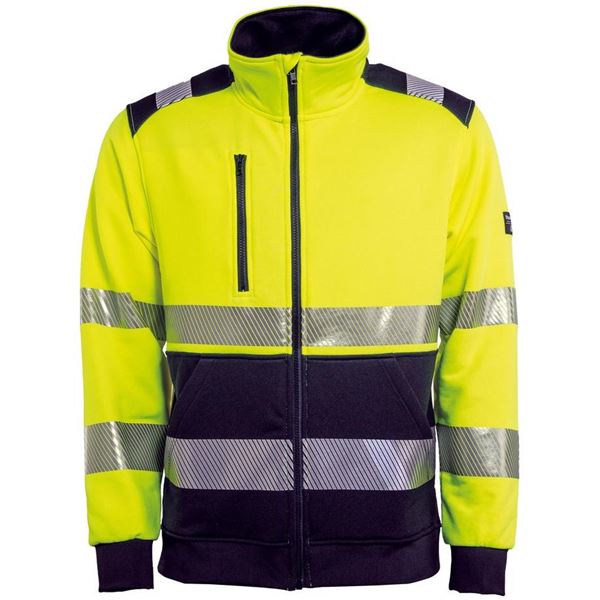 Tranemo 4334 Hi-Vis Zipped Sweatshirt