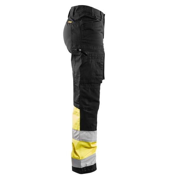 Blaklader 7161 Womens High Vis Yellow Stretch Trouser