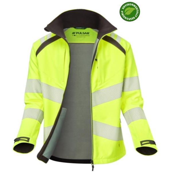 Pulsar Life LFE965 Womens High Vis Yellow Soft Shell Jacket
