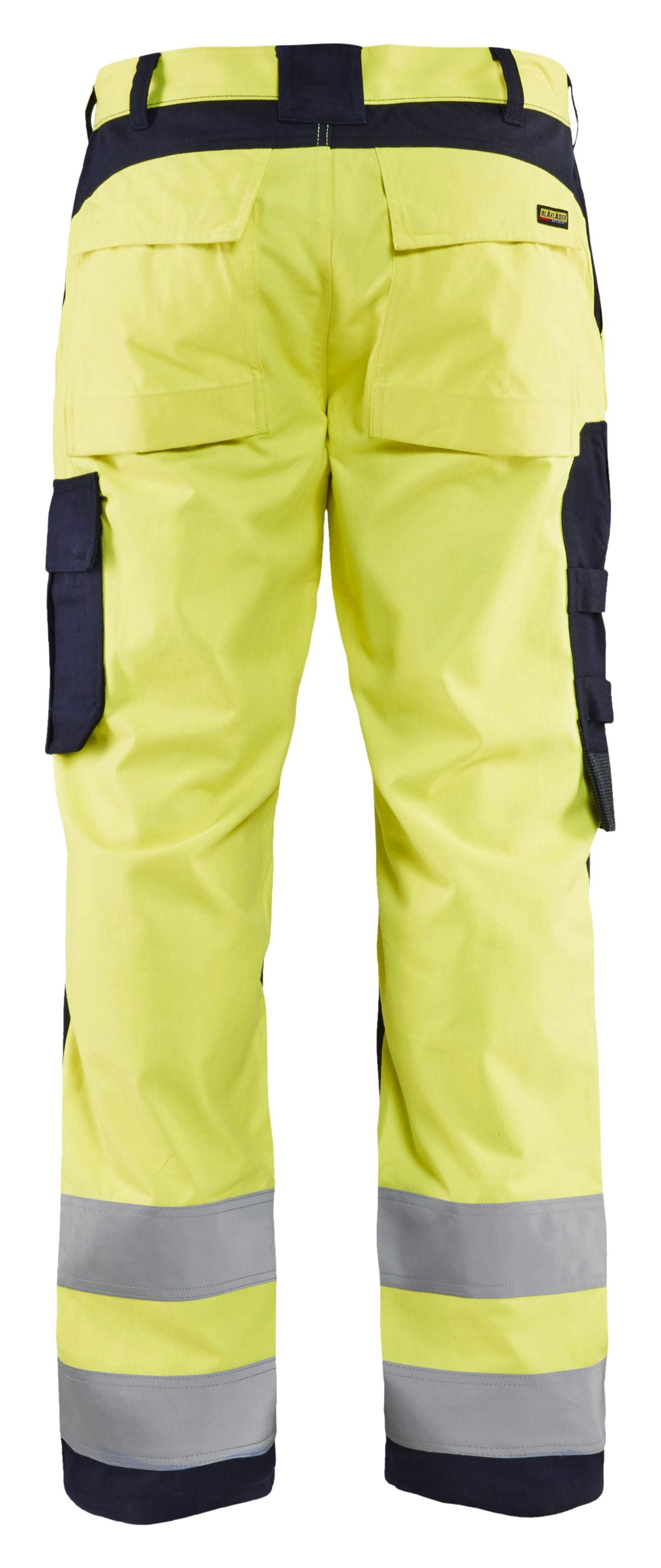 Blaklader 1444 Industry Stretch Trouser Black/Hi-Vis Yellow